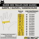 Gants cross Fox Racing 180 Xpozr gris et jaunes fluo