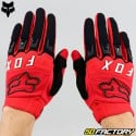 Gants cross Fox Racing Dirtpaw rouges fluo