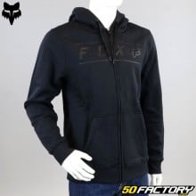 Camisola/ sweatshirt zip moletom com capuz Fox Racing Pinnacle preto