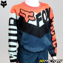 Kindertrikot (3-6 Jahre) Fox Racing 180 Trice orange und grau