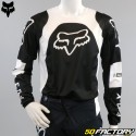 camisa infantil Fox Racing 180 Lux preto e branco