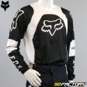 Camisa Fox Racing 180 Lux preto e branco