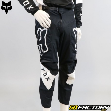 Pantalones Fox Racing 180 Lux en blanco y negro