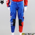 Pantaloni per bambini Fox Racing 180 Skew blu, bianco e rosso