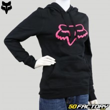 Damen-Kapuzensweatshirt Hoodie Fox Racing Boundary schwarz und rosa
