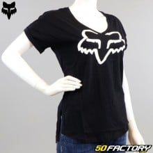 Tee-shirt femme Fox Racing Boundary noir et blanc