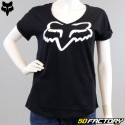 Camiseta feminina Fox Racing Fronteira em preto e branco