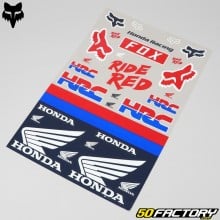 Pegatinas Fox Racing Honda Track 32x48cm (tablero)