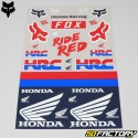 Adesivos Fox Racing Honda Track 32x48cm (placa)