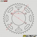 Couronne 53 dents 520 Honda CR 250, CRF 450... Supersprox Stealth rouge