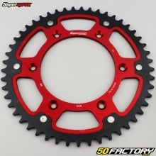 Couronne 49 dents 520 KTM Sting 125, XC-F 450, 500... Supersprox Stealth rouge