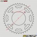 Corona 44 denti 428 Suzuki RM, Yamaha YZ 80 ... Supersprox Stealth nera