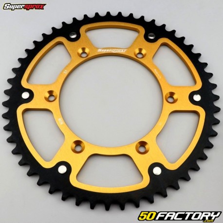 Couronne 51 dents Stealth 520 Suzuki RM 125, RMX 250... Supersprox or