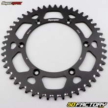 Rear sprocket 49 aluminum teeth 520 Gas Gas EC 125, Husqvarna TC 250... Supersprox black