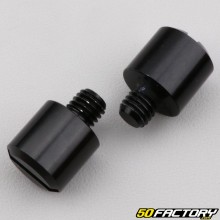 Plugs for mirror threads Ø8 mm (reverse and standard threads) black