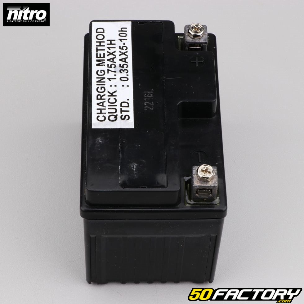 Batería Nitro NTZ5S SLA 12V 4Ah gel Derbi DRD Pro, Malaguti Drakon