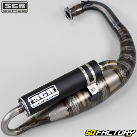 Scarico verticale Minarelli MBK Booster,  Yamaha Bw&#39;s ... 50 2T SCR Corse Mano Made nero