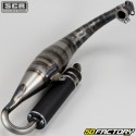 Minarelli vertical exhaust MBK Booster,  Yamaha Bw&#39;s ... 50 2T SCR Corse Hand Made black