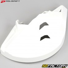 Partial front brake disc cover (without brackets) Polisport white
