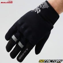 Guantes Malossi M-Gloves homologados CE para moto gris