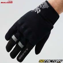 Handschuhe Malossi M-Gloves CE-geprüft f. Motorrad grau