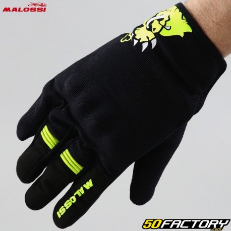 Gloves Malossi M-Gloves CE approved motorcycle yellow