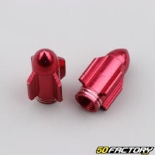 Valve caps Rocket red (pack of 2)