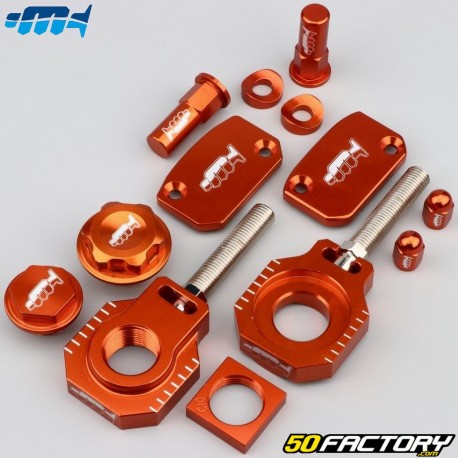 KTM EXC, EXC-F 250, 350... (2014 - 2019) Eloxierte Teile Motorradcross Marketing Orangen (Kit)