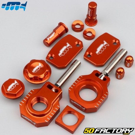 Eloxierte KTM-Teile SX 250, EXC 300, 450... (2006 - 2013) Motorradcross Marketing Orangen (Kit)