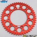 Couronne 50 dents alu 520 Beta RR 200, 250, 450... Motocross Marketing (anti-boue) rouge