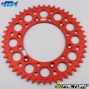 Rear sprocket 48 aluminum teeth 520 Gas Gas EC 250, Husaberg FC 550, KTM EXC 200... Motorcyclecross Marketing (anti-mud) red