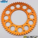 Rear sprocket 52 aluminum teeth 520 Gas Gas EC 250, Husaberg FC 550, KTM EXC 200... Motorcyclecross Marketing (anti-mud) orange