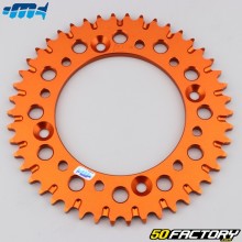 Crown 46 teeth alu 428 KTM SX 85, Gas Gas MC, Husqvarna TC... Motorcyclecross Marketing (anti-mud) orange