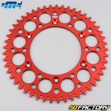 Crown 49 teeth aluminum 520 KTM SX, SX-F, EXC, Gas Gas MC-F... Motorcyclecross Marketing (anti-mud) red