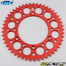 Rear sprocket 49 aluminum teeth 520 Gas Gas EC 250, Husaberg FC 550, KTM EXC 200... Motorcyclecross Marketing (anti-mud) red