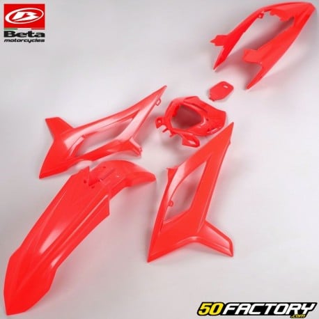 Origem das carenagens do kit Beta RR Enduro Sport,  Racing 50 (da 2021) vermelho