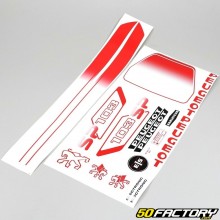 Kit grafiche adesivi Peugeot 103 SP3 (con decalcomanie custodia) bianco e rosso