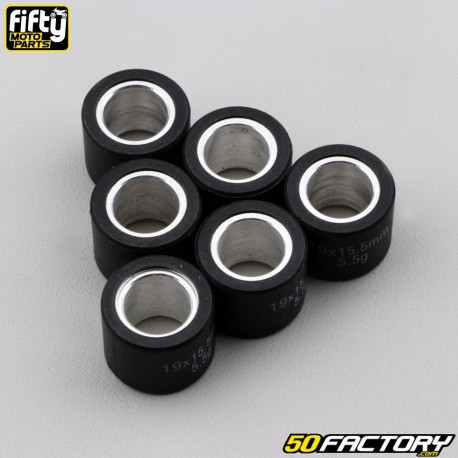 Rodillos de variador 5.5g 19x15.5 mm Piaggio Zip,  Gilera Stalker... Fifty