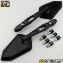 Rétroumkehrbares Universalvisier Fifty Blackracing schwarz