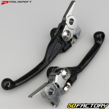 Plastic front brake and clutch levers Gas Gas MC 65, 85 (since 2021)... Polisport Black