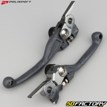 Plastic front brake and clutch levers Gas Gas MC 65, 85 (since 2021)... Polisport nardo gray