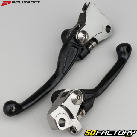 Front brake levers and clutch Yamaha YZ 125, 250 (since 2015), YZF 450 (since 2009)... Polisport Black