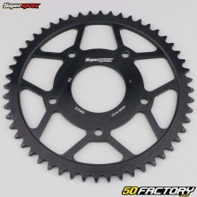 Rear sprocket 52 teeth steel 420 Peugeot,  Rieju, MH 50 Supersprox black