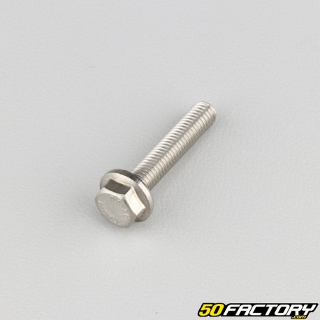 5x25 mm screw hexagonal head with stainless steel base (per unit)