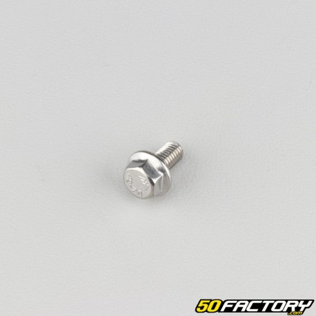 5x10 mm screw hexagonal head with stainless steel base (per unit)
