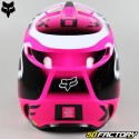 Capacete cross Fox Racing V1 Leed rosa