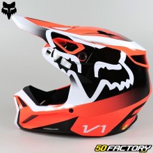 Casco cross Fox Racing  VXNUMX Leed naranja neón