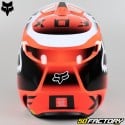 Capacete cross Fox Racing V1 Leed neon laranja