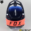 Casco cross Fox Racing V1 Toxsyk azul medianoche