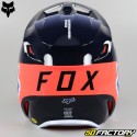 Casco cross Fox Racing V1 Toxsyk Blu notte